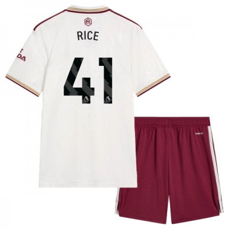 Arsenal Rice 41 Barn Tredjedrakt 2025-26 Kortermet